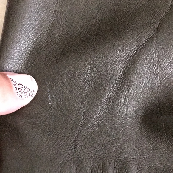 Vintage Green Genuine Leather Comint Pants - Picture 13 of 13